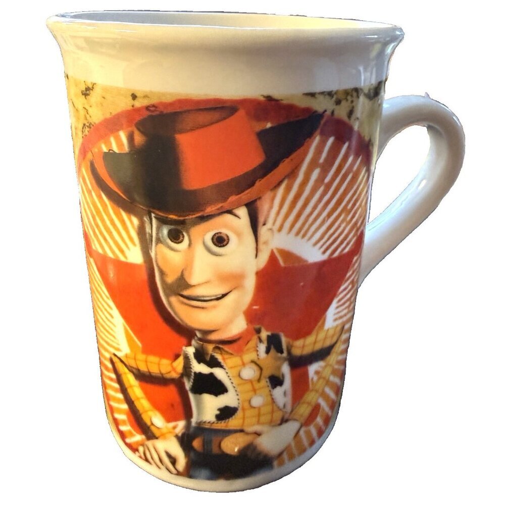 2 Disney Pixar Toy Story Mugs Cups Woody Buzz Lightyear Ceramic Glass 2010 - Picture 8 of 13
